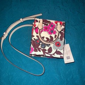 Tory Burch Emerson Printed Mini Shopper Tote-Includes Dust Bag.